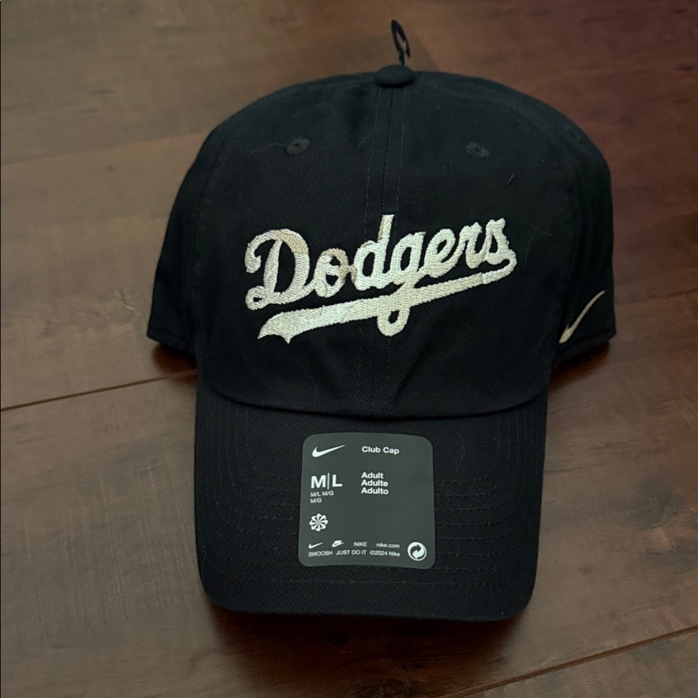 Nike LA Dodgers Camo Pack Club Adjustable Hat - Black NWT
